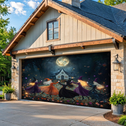 Witch Garage Door Banner Decoration Beautiful Witchy Woman