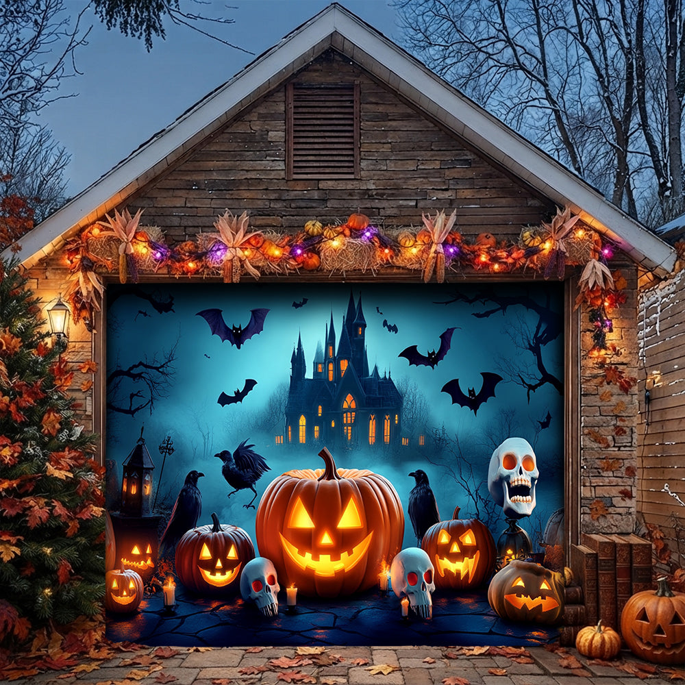 Halloween Garage Door Banner Decoration Happy Halloween