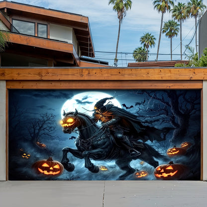 Halloween Garage Door Banner Decoration The Headless Horseman Returns