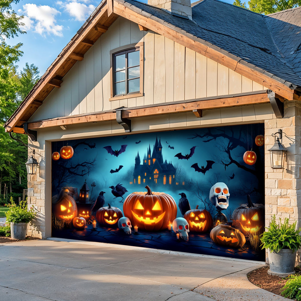 Halloween Garage Door Banner Decoration Happy Halloween