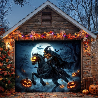 Halloween Garage Door Banner Decoration The Headless Horseman Returns