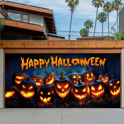Halloween Garage Door Banner Decoration Nightmare Pumpkins Monster
