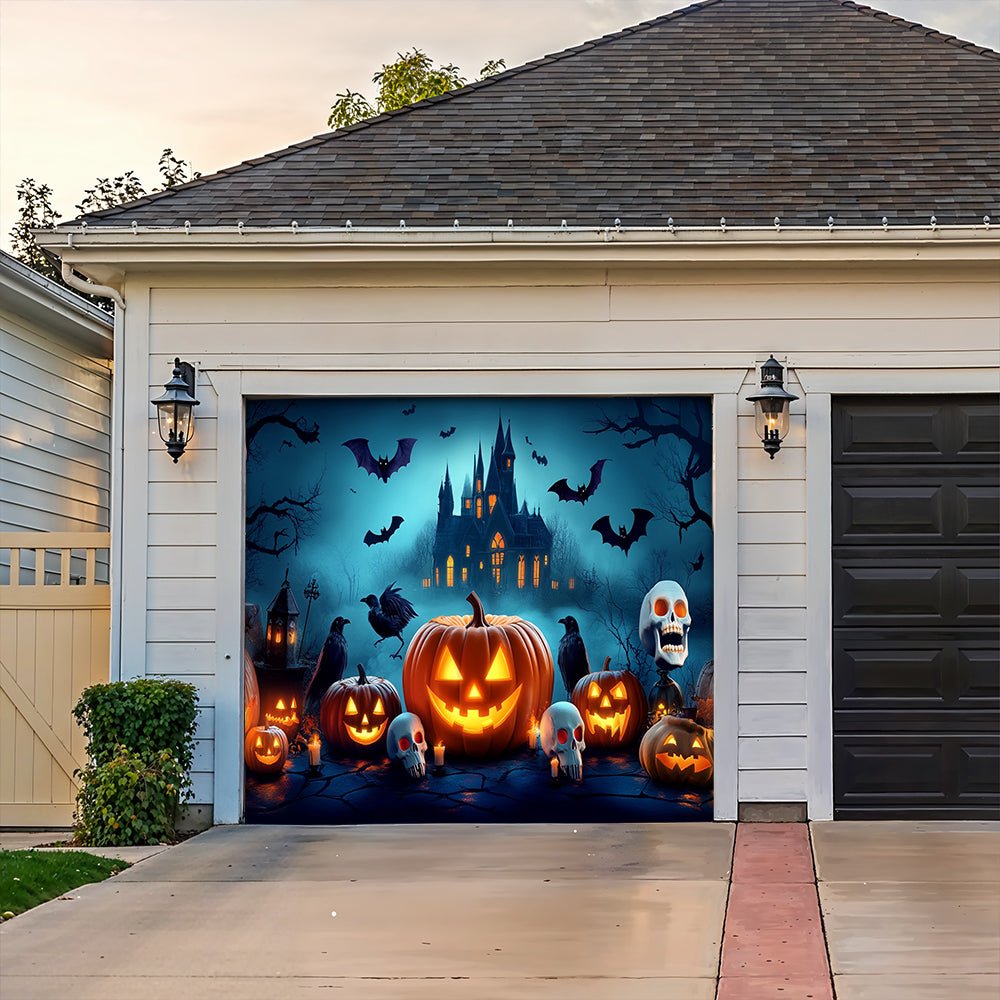 Halloween Garage Door Banner Decoration Happy Halloween