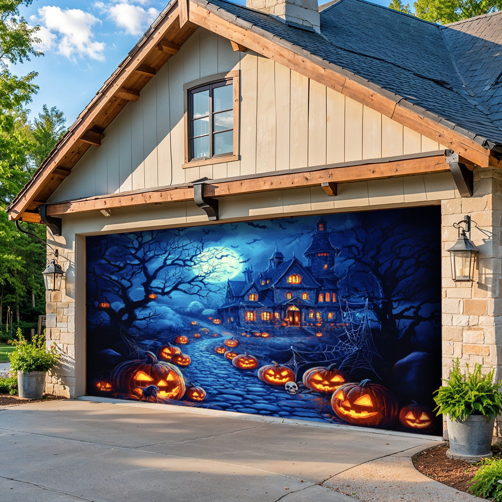 Halloween Garage Door Banner Decoration Happy Halloween