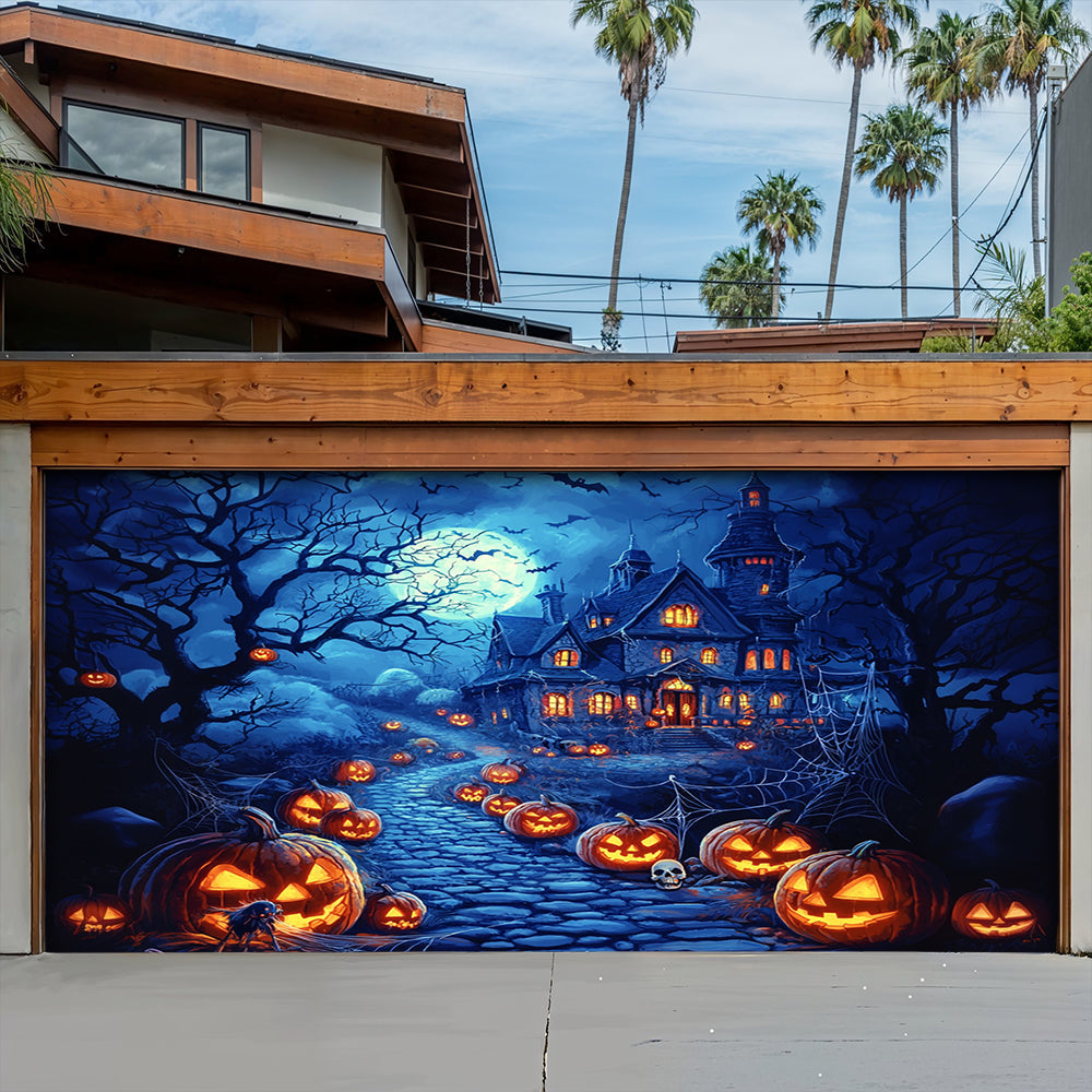Halloween Garage Door Banner Decoration Happy Halloween