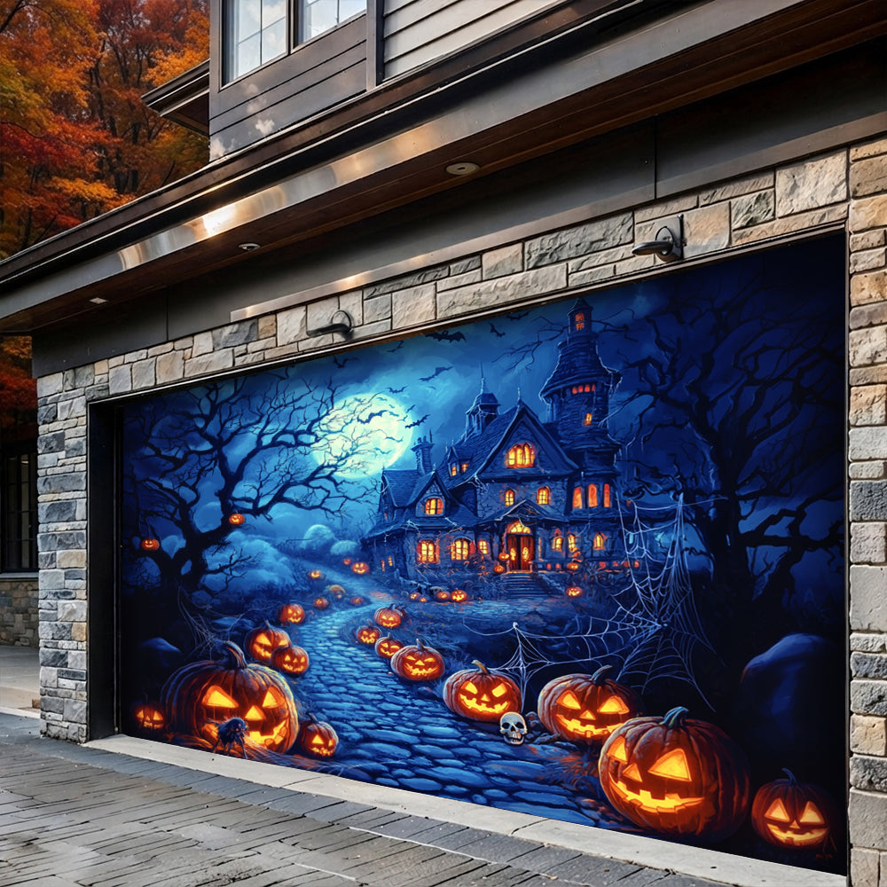 Halloween Garage Door Banner Decoration Happy Halloween