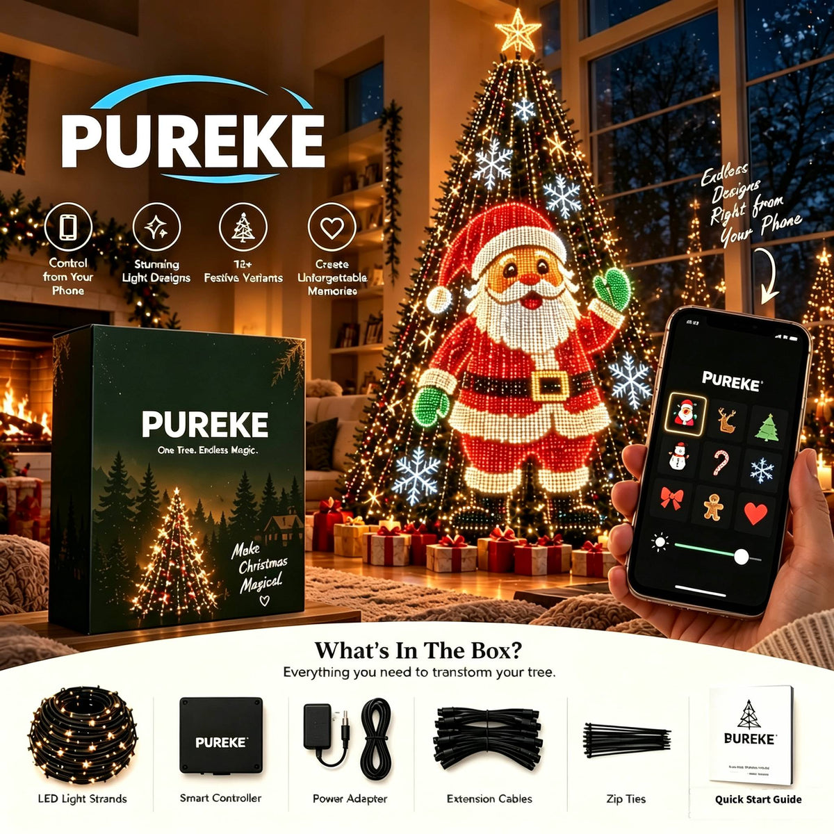 PUREKE™ — Smart Christmas Tree Lights