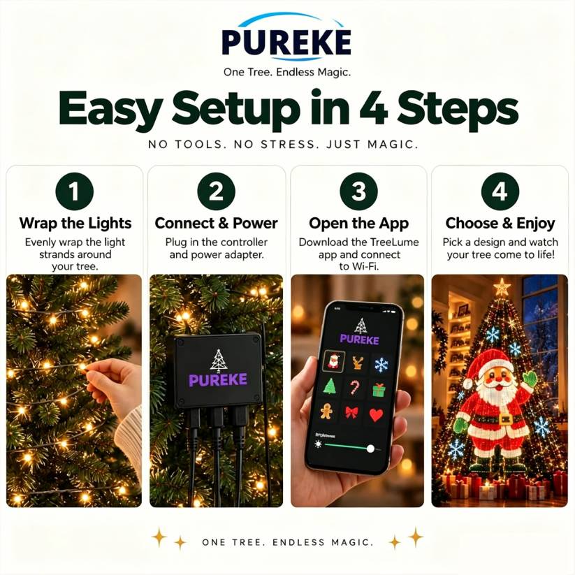 PUREKE™ — Smart Christmas Tree Lights