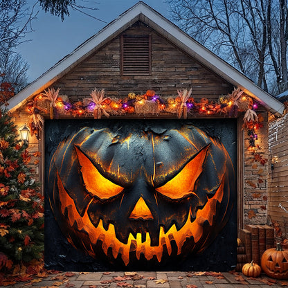 Halloween Garage Door Banner Decoration Pumpkin Of Darkness