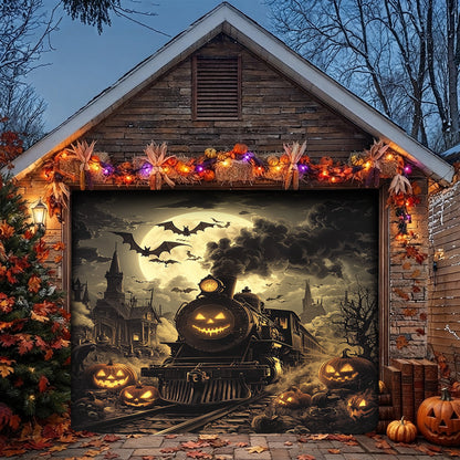 Halloween Garage Door Banner Decoration Pumpkin Express Halloween