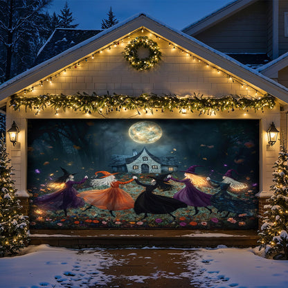 Witch Garage Door Banner Decoration Beautiful Witchy Woman